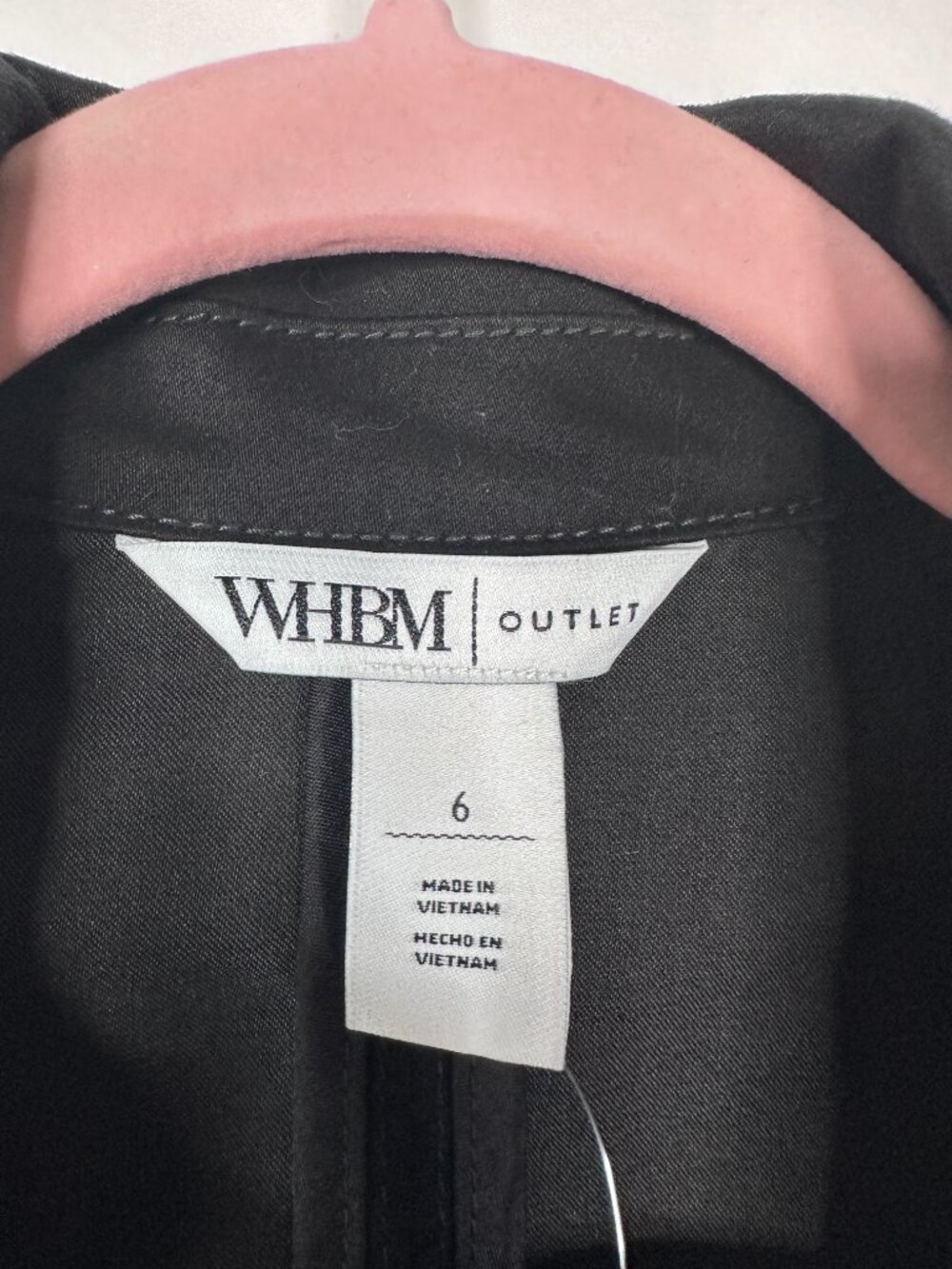 NWT White House Black Market Long Sleeve Zip Front Peplum Jacket Black #WHBM000 - Picture 3 of 9
